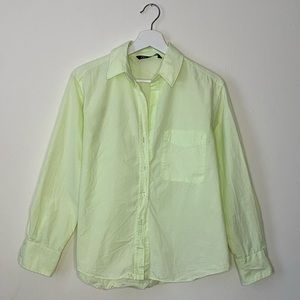 ‘Zara’ green button up blouse